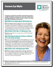 Common Eye Myths Fact Sheet