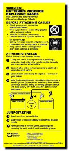 Please send me a free copy of your battery jump start sticker