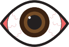 Bulging eyes