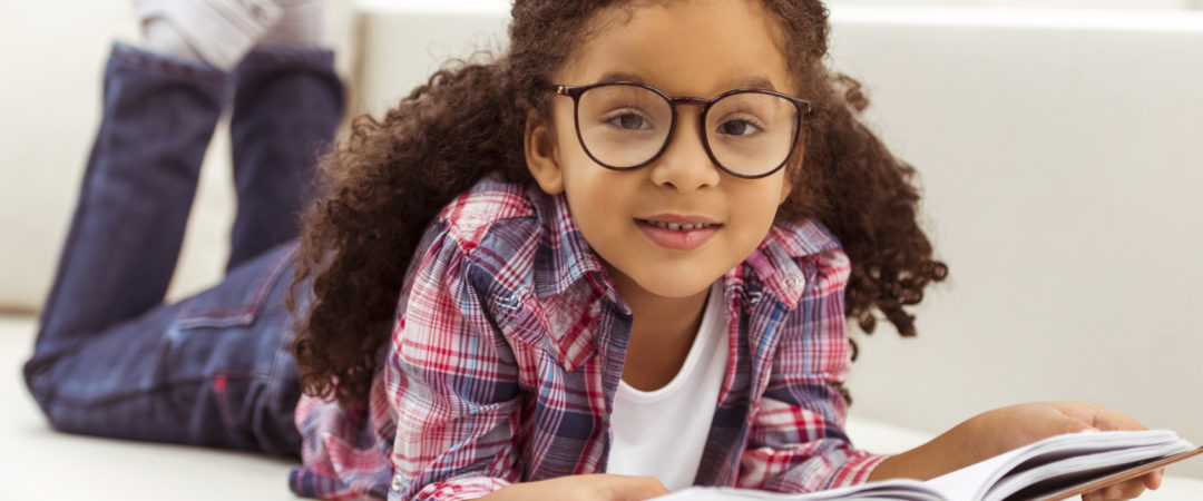 School Child with Glasses